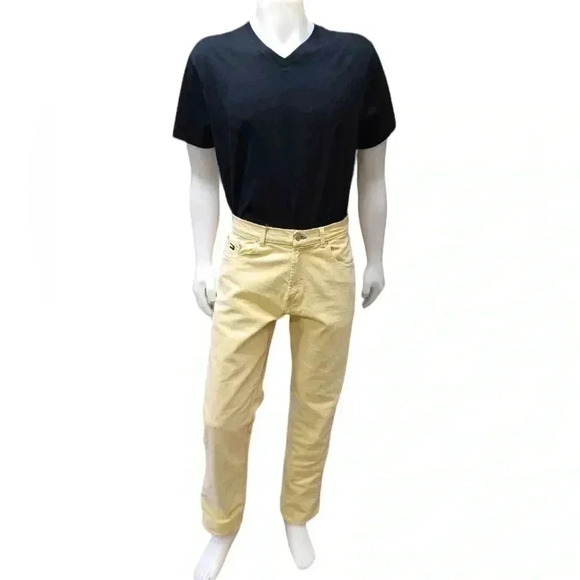 Tommy Hilfiger  Vintage Yellow Straight Leg Jeans Size 34 - Picture 5 of 12